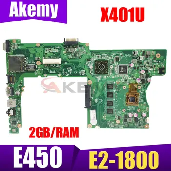 X401U Pamatplatē ir piemērots ASUS X401U-X501U Grāmatiņa Mātesplati Ar E450 vai E2-1800 2GB/RAM Visaptverošu testu
