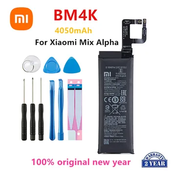Xiao mi 100% Oriģinālā BM4K 4050mAh Akumulatoru Xiaomi Samaisa Alfa BM4K Augstas Kvalitātes Tālruņu Rezerves Baterijas+Instrumenti