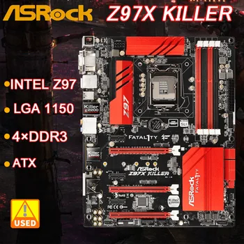 Z97 Mātesplati ASRock Z97X KILLER LGA 1150 4×32GB DDR3 PCI-E 3.0 6 X SATA III USB2.0 ATX Atbalsta 5th Gen Intel Core i5-4590 cpu