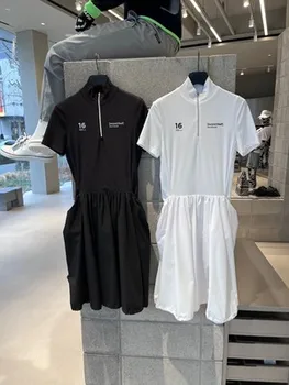 Ārējās tirdzniecības Korejas oriģinālu vienu augstas klases Golfa apģērbs sieviešu kleita jaunu temperaments slim sporta atpūtas modes