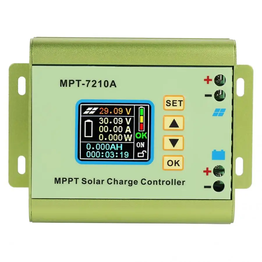 MPPT Saules Kontrolieri, Saules Paneļa Maksas Kontrolieris Alumīnija Sakausējuma Regulēšana LCD Displejs 24V/36V/48V/60V/72V